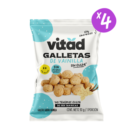 [V019] Galletas de Vainilla 30g x 4uds