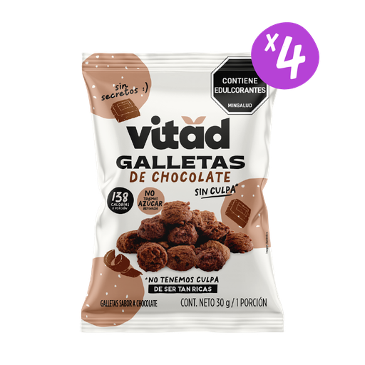 [V017] Galletas de Chocolate 30g x 4uds